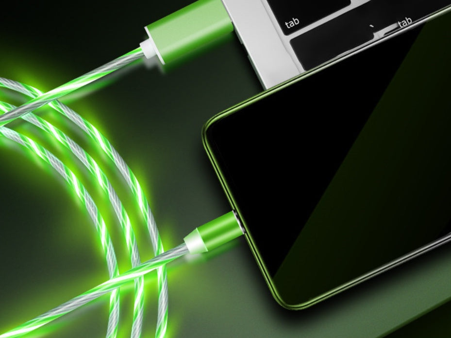 Compatible with Apple, Flowing Light Magnetic Streamer Data Line Cable for Iphone Android Type C Compatible with Apple, Flowing Light Magnetic Streamer Data Line Cable for Iphone Android Type C